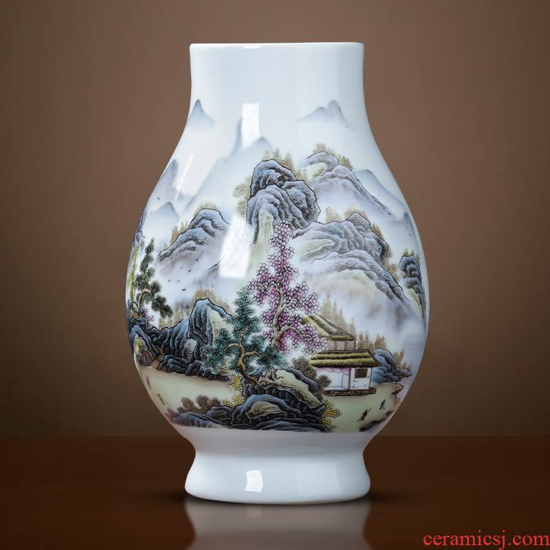 Jingdezhen ceramics vase furnishing articles flower arranging big sitting room wide expressions using dry flower of TV ark, of Chinese style household ornaments