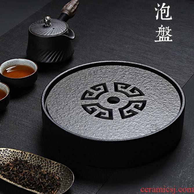 Japanese kung fu tea sets ceramic dry mercifully machine contracted sharply home portable storage type stone tea tray