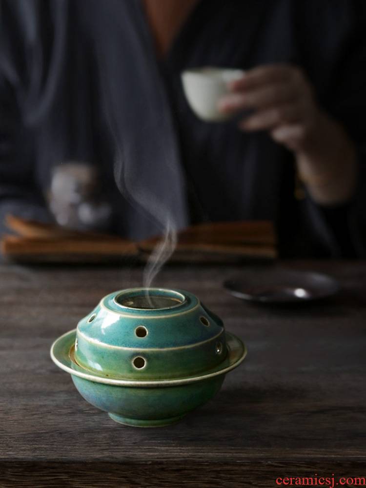 About Nine soil Japanese zen manually censer retro ceramic small household indoor fragrance creative tea furnishing articles for Buddha