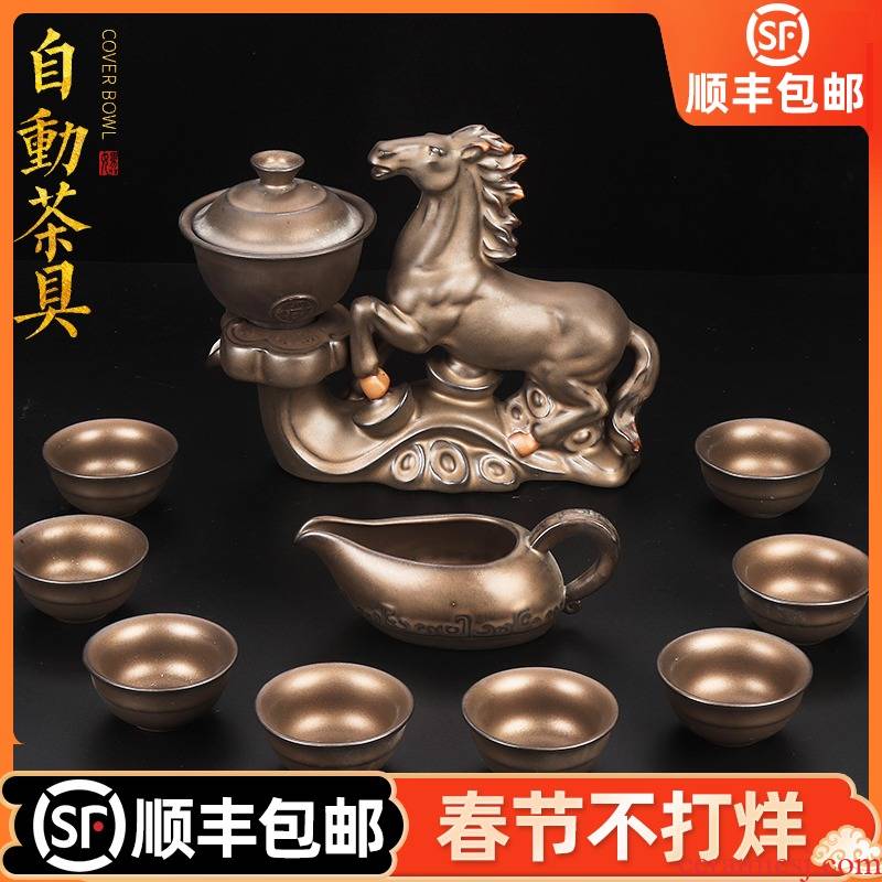 Automatically make tea tea set lazy of artisan fairy ceramic household contracted variable kung fu tea set of a complete set of restoring ancient ways