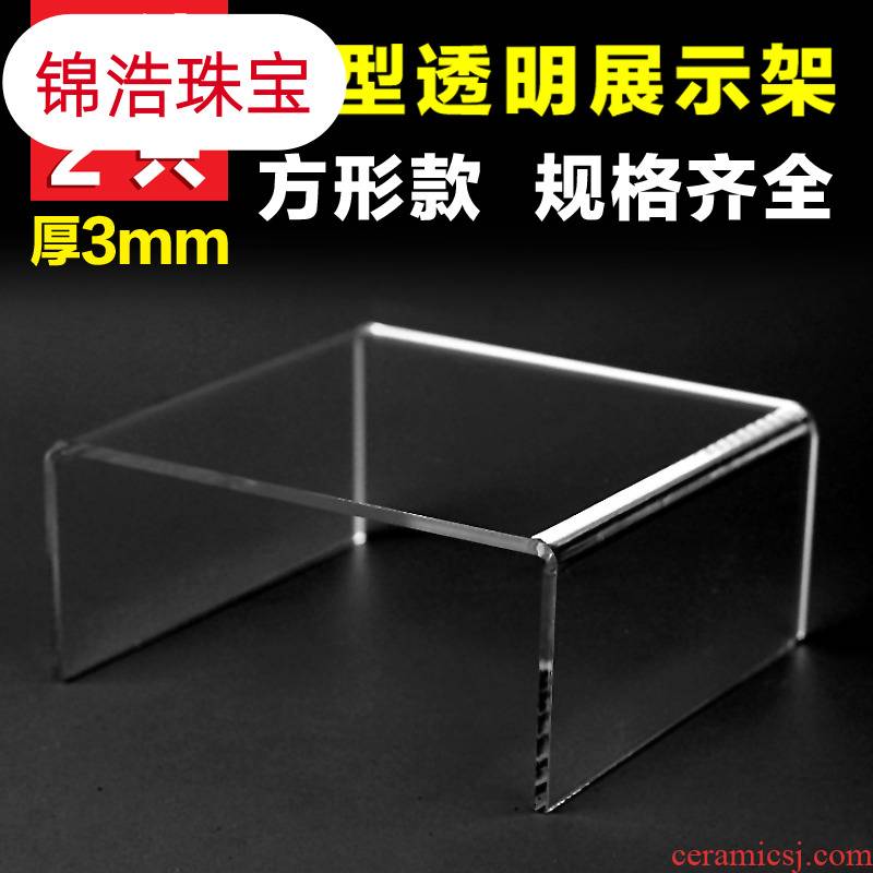Acrylic transparent crystal it aircraft model with the display cases and furnishing articles rack shelf on the bottom of the base table