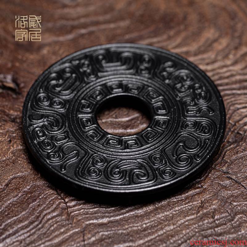 And tea accessories manually cast iron with Japanese tea taking zero iron pot insulation pot holder base household pot pad