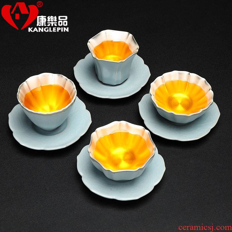 Recreational taste pure manual coppering. As silver cup open piece of gold but keep your up kung fu master cup ceramic sample tea cup single CPU