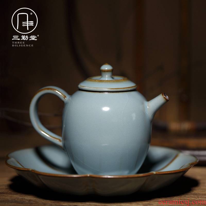 Three frequently hall your up household the teapot tea ware jingdezhen ceramic tea bags are single pot S24011 kung fu tea set manually