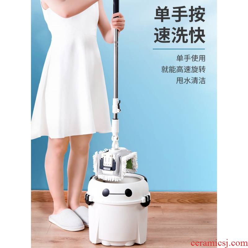 Free hand wash the mop household yituo lazy an artifact tablet to sweep the floor mop tile floor the disposable mop net