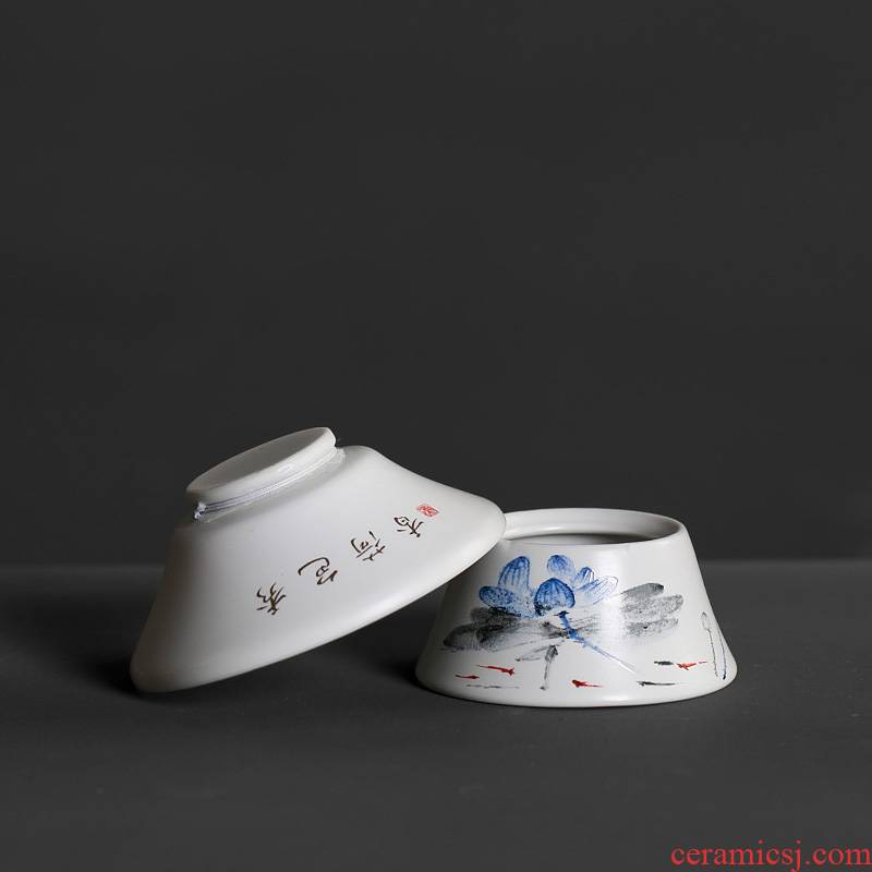 Up with catch tea strainer ceramic creative move kung fu tea tea accessories tools home tea with zero