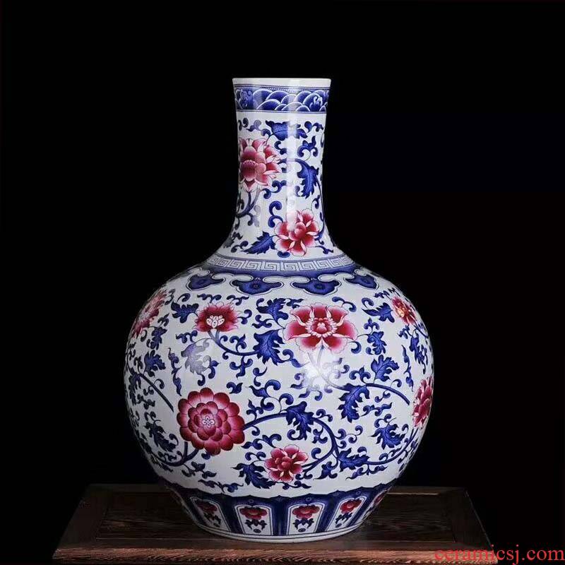 55 CM high celestial ceramics jingdezhen porcelain vases, flower vase the lad celestial sphere of pottery and porcelain vase