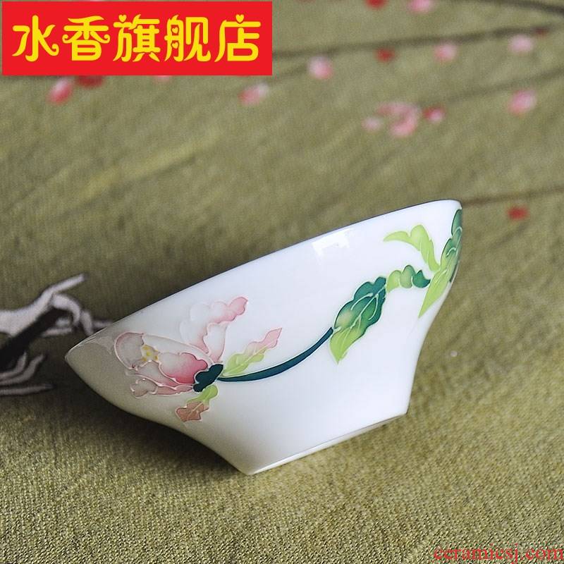 Cups and spring bas - relief household enamel porcelain Cups kung fu master small tea tea six packages mail only