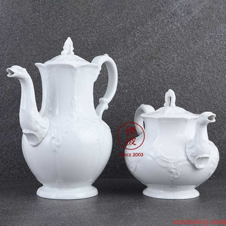 German mason MEISSEN porcelain B - Form pure white series CiHu afternoon tea pot coffee pot