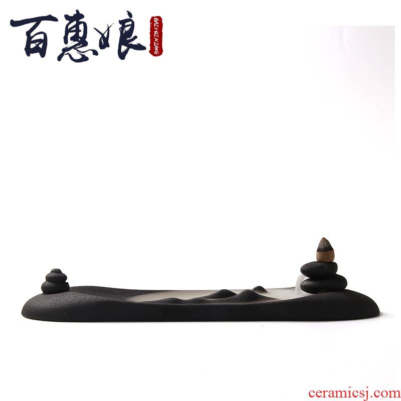 (niang back in mountain stream smoke incense buner tower incense joss stick aloes sandalwood ceramic plate with carefully selected - the spice