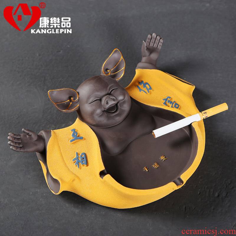 Recreation ashtray home hotel office furnishing articles tea play with pet tea accessories thousand "ceramic interest