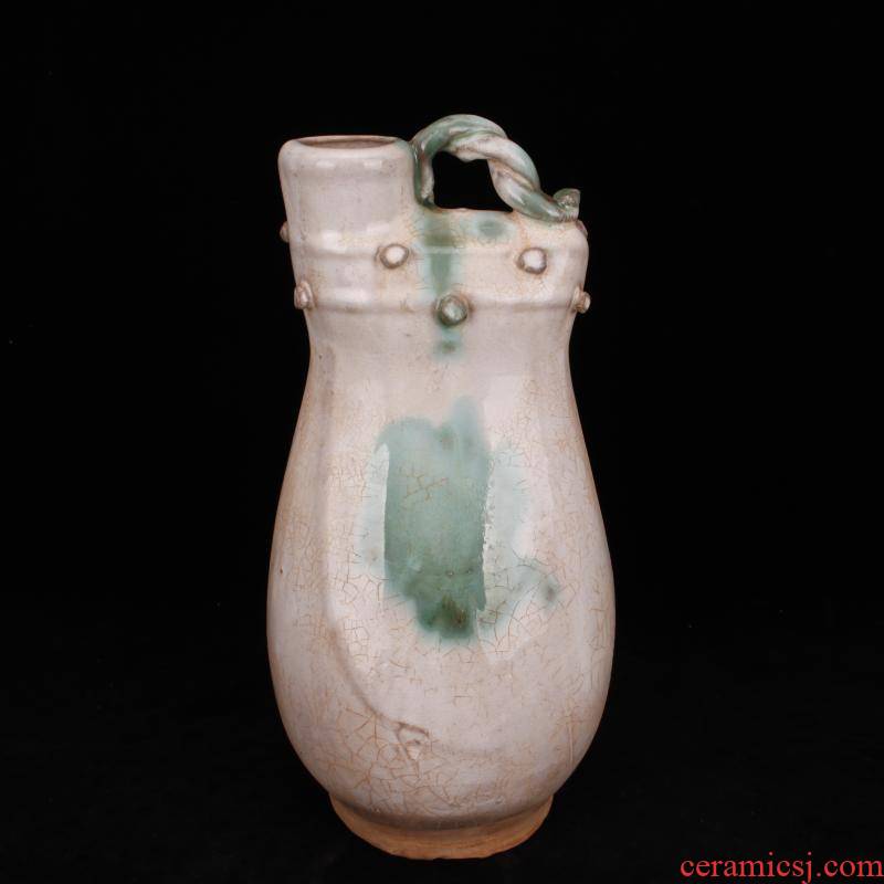 Jingdezhen imitation antique masterpieces in tang dynasty unearthed cultural relics antique open flat pot folk to collect old antique furnishing articles