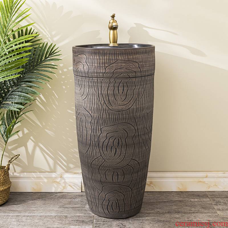 Floor pillar lavabo toilet ceramic lavatory basin balcony is suing the home a whole basin of 11