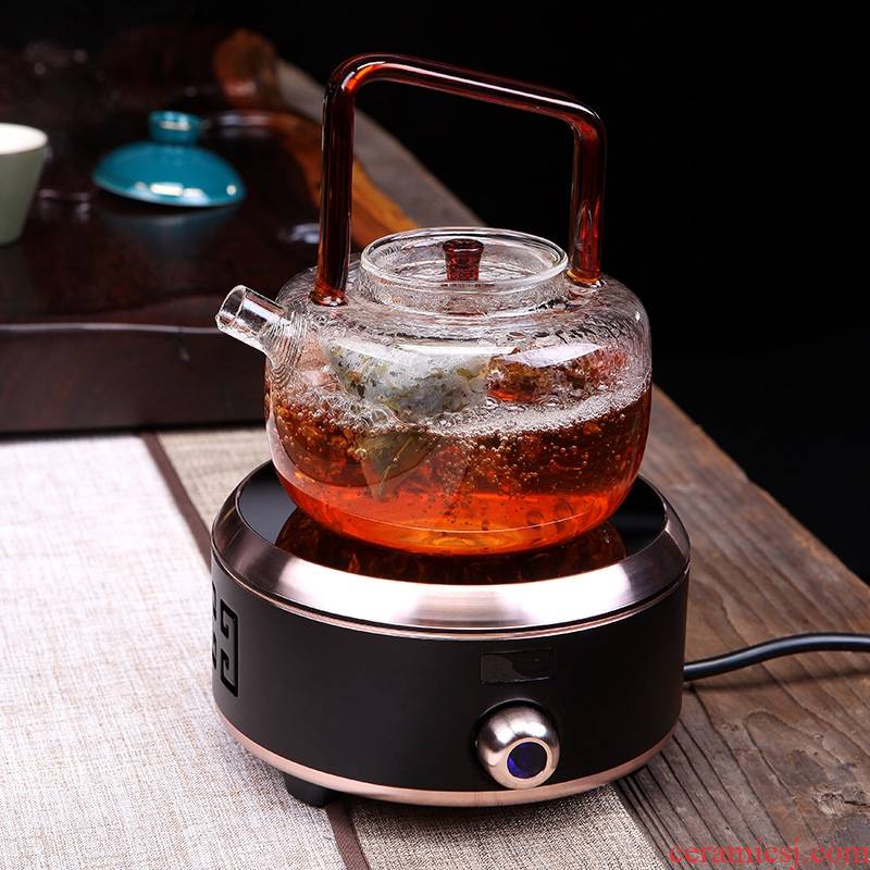 Qiao mu home health tea glass pot of kung fu tea set the boiled tea, the electric TaoLu tea scented tea kettle