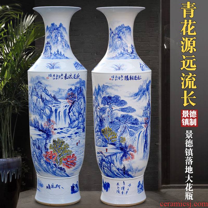 Jingdezhen ceramic hand - made has a long history of large vases, home sitting room the hotel Chinese style adornment furnishing articles