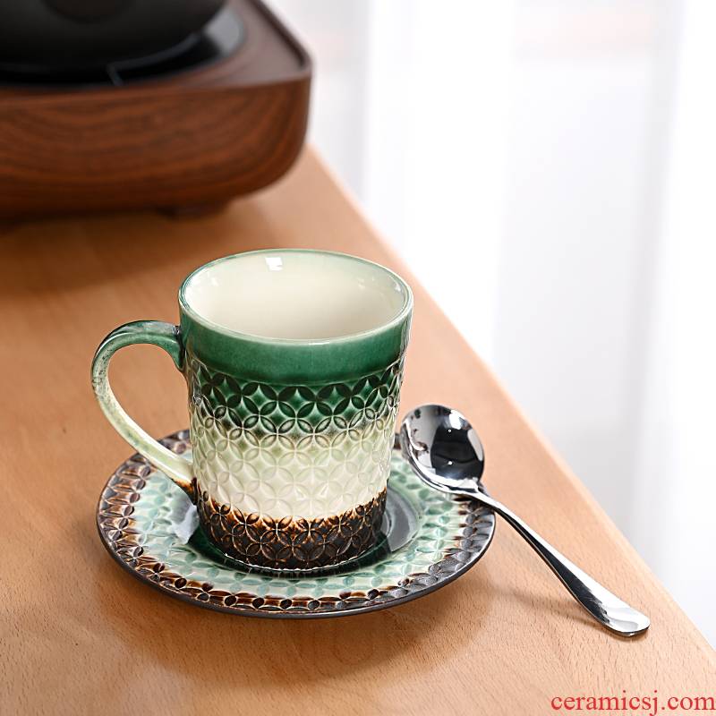 Hui shi coffee cup small European - style key-2 luxury ceramic ins northern European wind English afternoon tea cups suit light of key-2 luxury