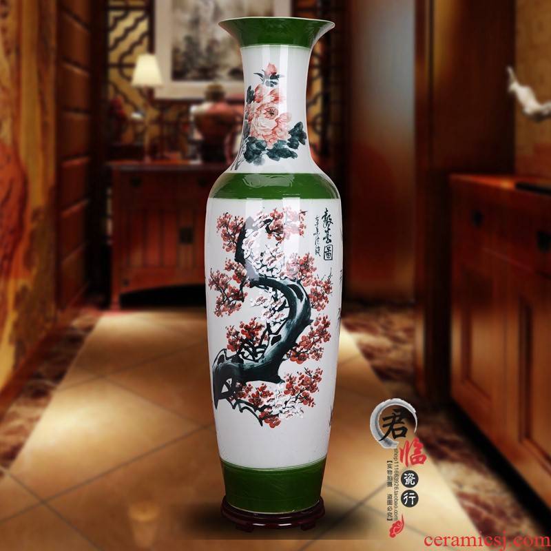 Jingdezhen ground vases, flower arranging ceramics from the sitting room place 1.2 meters large household new home decoration porcelain