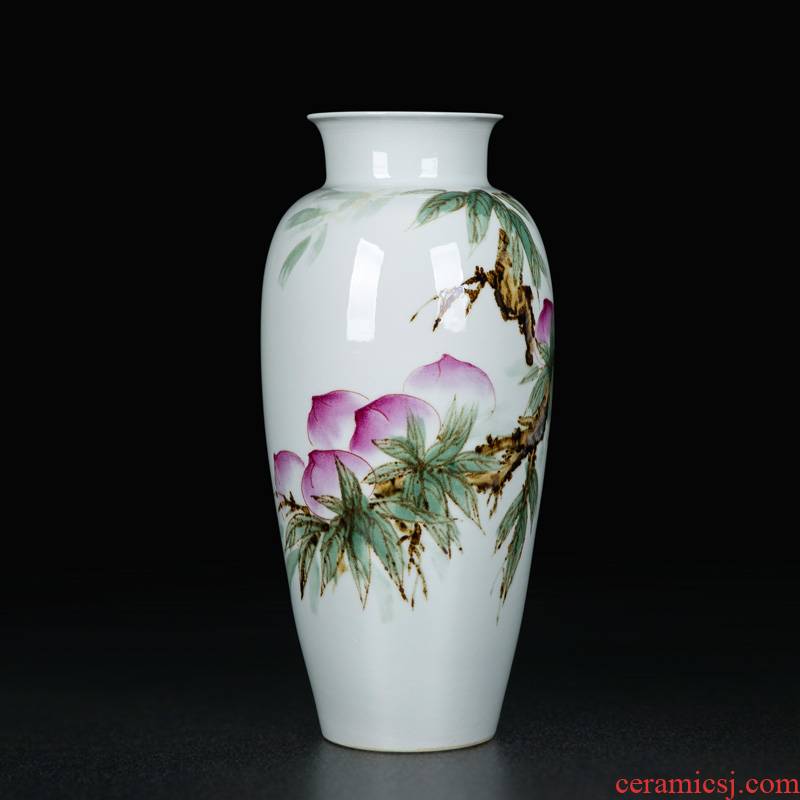 Classical painting craft vase jingdezhen traditional ceramic home sitting room place porcelain decorative dried flowers flower arrangement