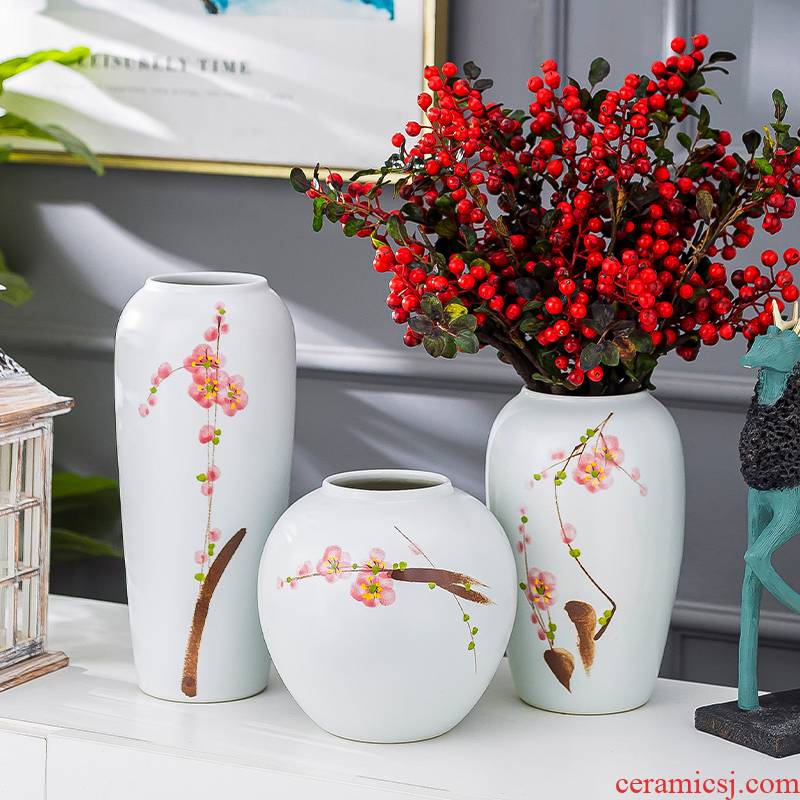 Jingdezhen new hand - made ceramic furnishing articles of the new Chinese style table decoration decoration flower arranging dried flowers I and contracted sitting room