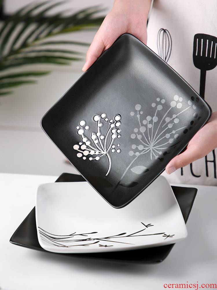 0 Japanese household move contracted restoring ancient ways the ceramic plate web celebrity creative cold dish dish west tableware ins of the wind