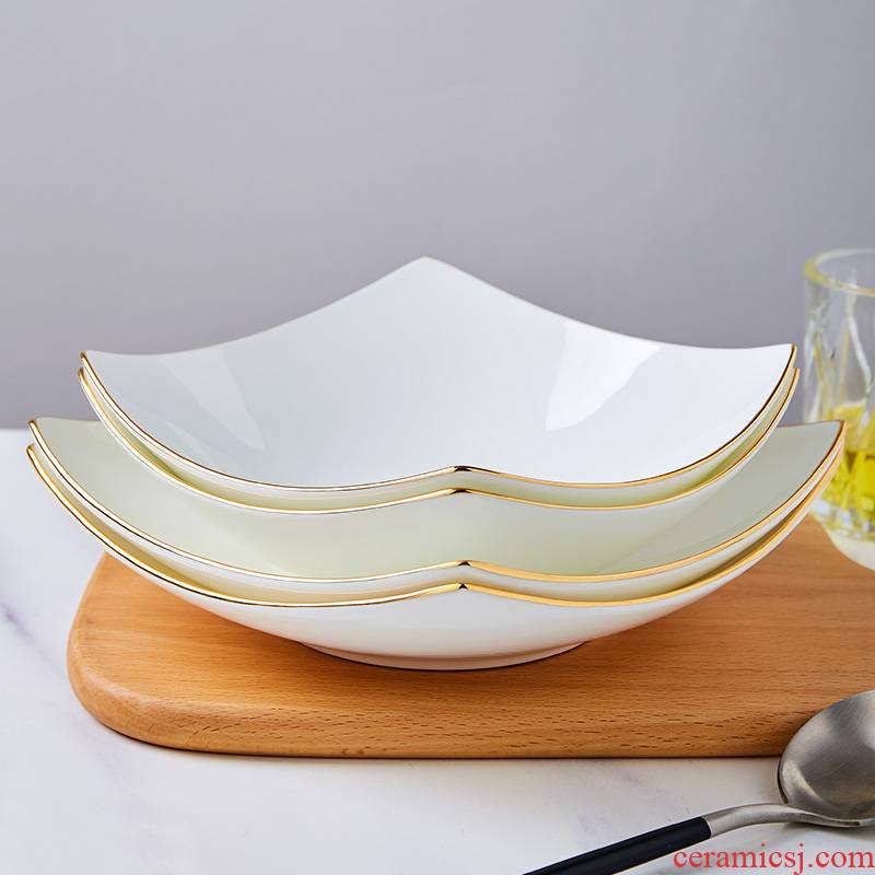 Chinese style pasta dish see colour side ipads porcelain dish bowl of soup plate spaghetti western food plates newborn ipads porcelain tableware 0