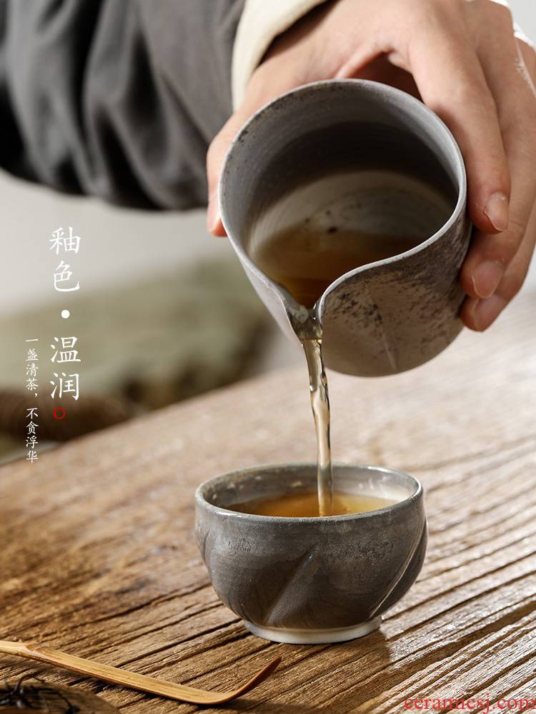 Pure manual firewood master cup single CPU jingdezhen ceramic tea set kung fu tea cup sample tea cup single Chinese teapots