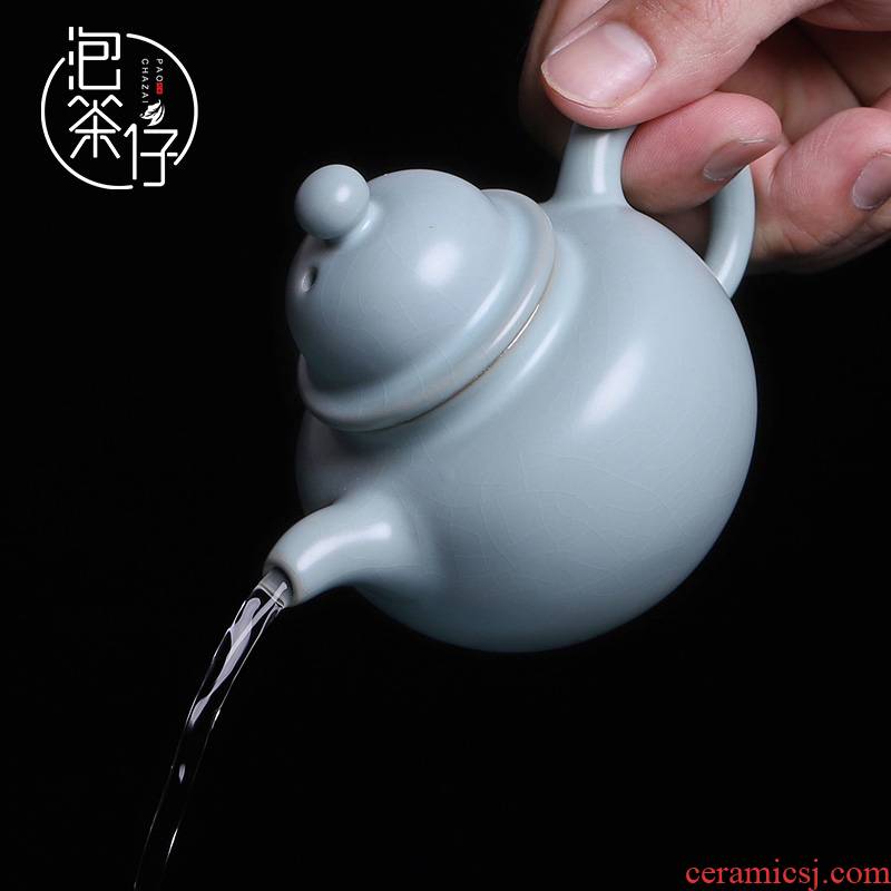 Your up ceramic filter open piece of Chinese style restoring ancient ways single pot of household single small kung fu teapot with one person