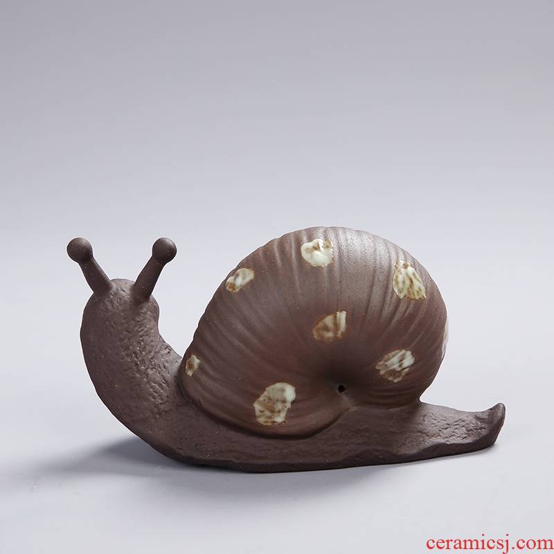 Qiao mu tea tray was spoil furnishing articles purple sand tea accessories tea tea play creative color sand clay snails
