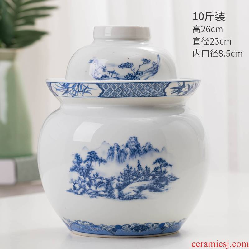 Household ceramics thickening large sichuan pickles jar sealing pickle jar pickle jar of pickles and pickle jar