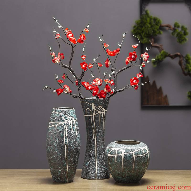 I and contracted land sitting room creative flower arranging furnishing articles home decoration ceramic dry flower flower bottles of floral arrangements