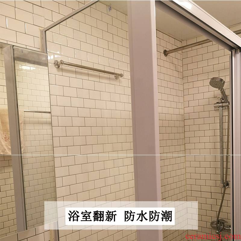 Kitchen oil wall stickers ceramic tile adhesive 3 d wall brick grain waterproof crystal bathroom renovation of stickers