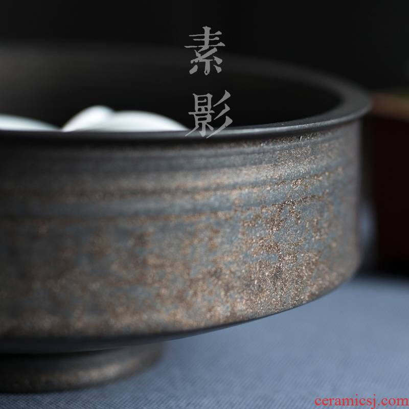Qiao mu creative imitation ancient tea wash to small stoneware cup of water to wash to dry tea way zero with Jane in coppering. As question water