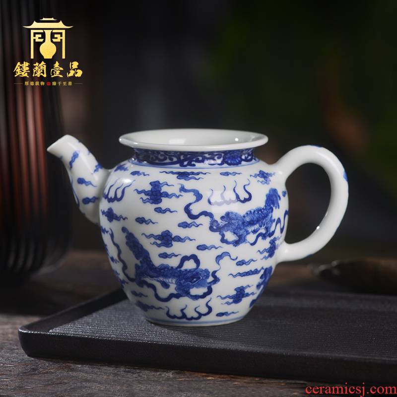 Art fair home benevolence all the best cup of jingdezhen ceramic hand - made handle points tea kung fu tea accessories