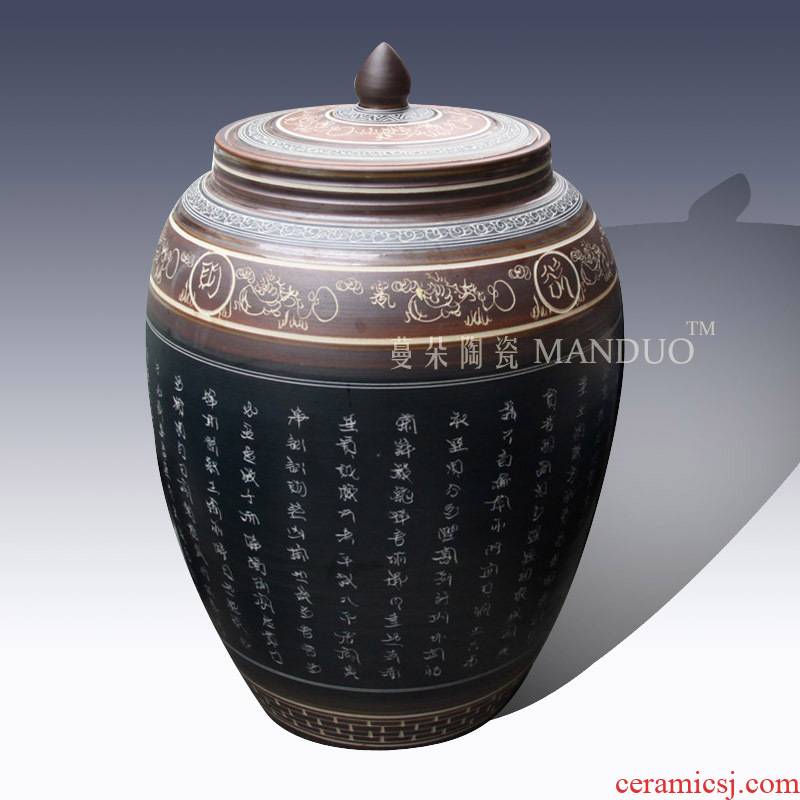 High - grade ancient classical jingdezhen ceramic culture rice jar of barrel of primitive simplicity storage storage tank porcelain