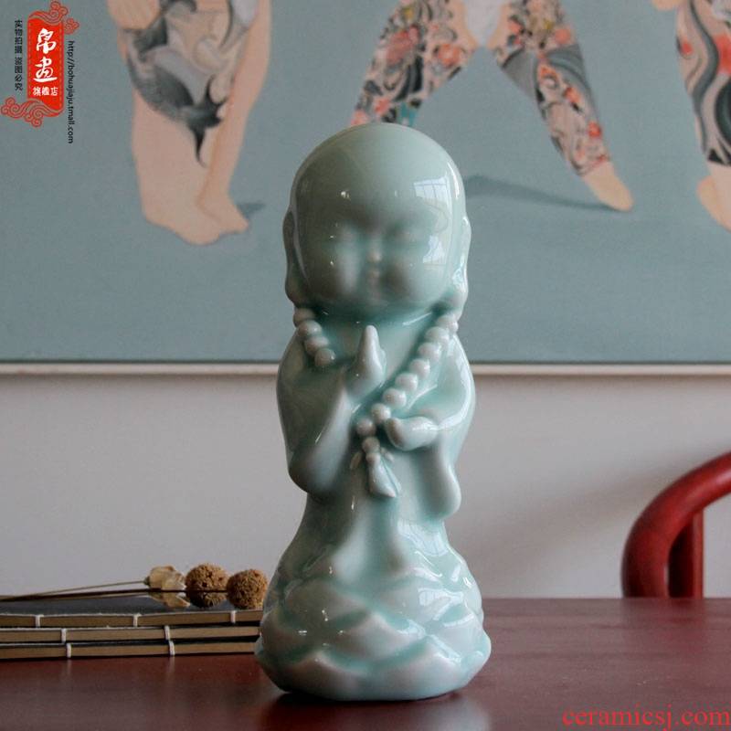 Jingdezhen ceramics craft porcelain monk home furnishing articles desktop study adornment