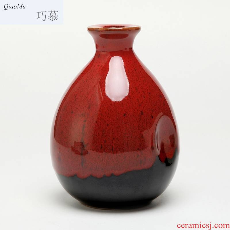 Qiao mu 1 catty 500 ml jars hand grasp of yixing up wedding bottle bottle to do spend, furnishing articles ceramic POTS