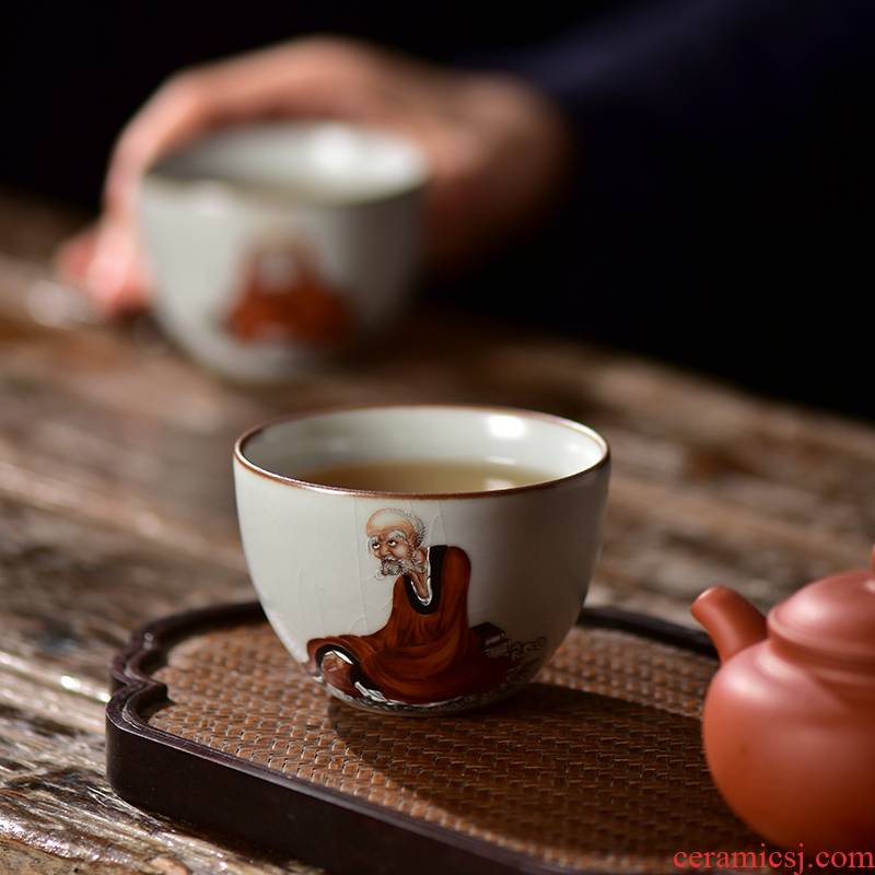 Your up teacup personal special master cup single CPU getting high - end men 's large sample tea cup high - grade jingdezhen ceramics