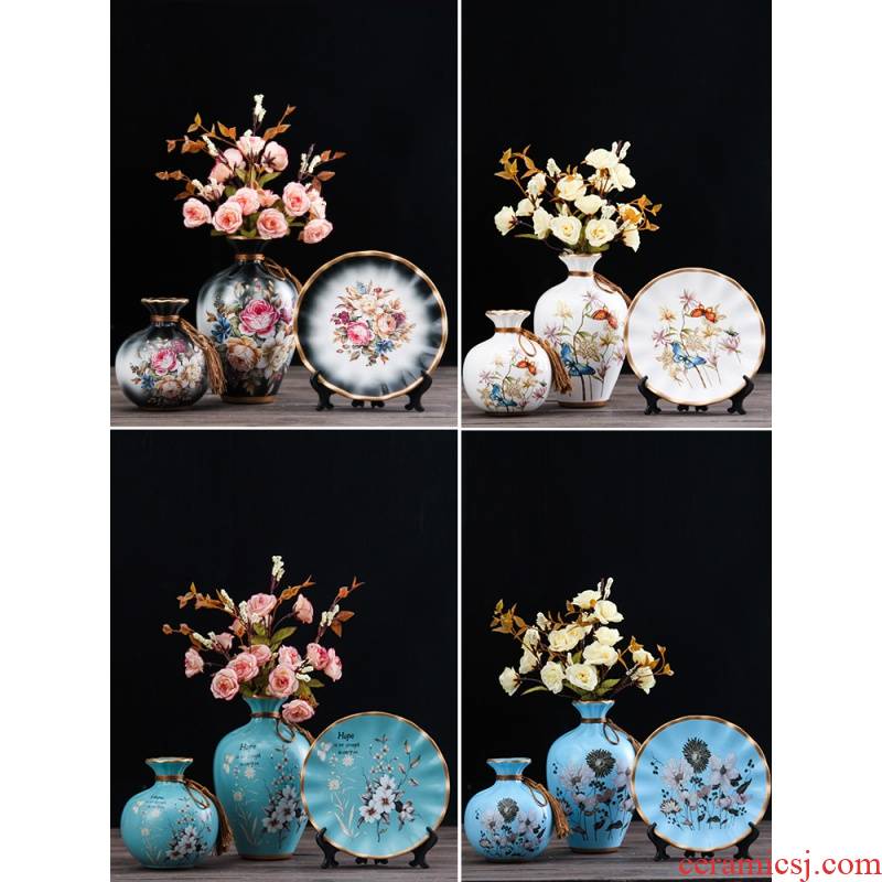 Creative Nordic I and contracted household adornment art ceramic vase move like sitting room flower arrangement furnishing articles