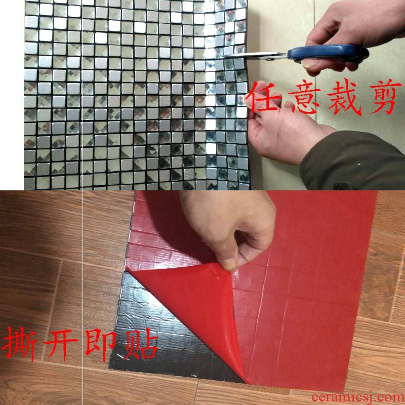 Oil becomes high - temperature the kitchen stove with waterproof mouldproof wall paper adhesive ambry mesa wall ceramic tile stick