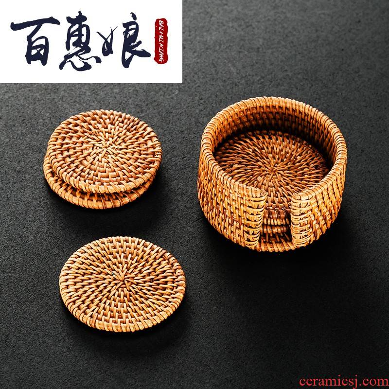 (niang the cane top service up a cup of cup mat mat cup kung fu tea accessories insulation cup pads are it pad a pot