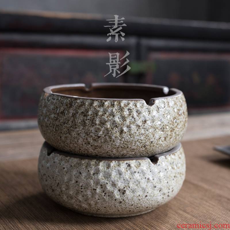 Longed for creative ceramic ashtray small round tea table to restore ancient ways opportunely teahouse adornment kung fu tea set with zero furnishing articles