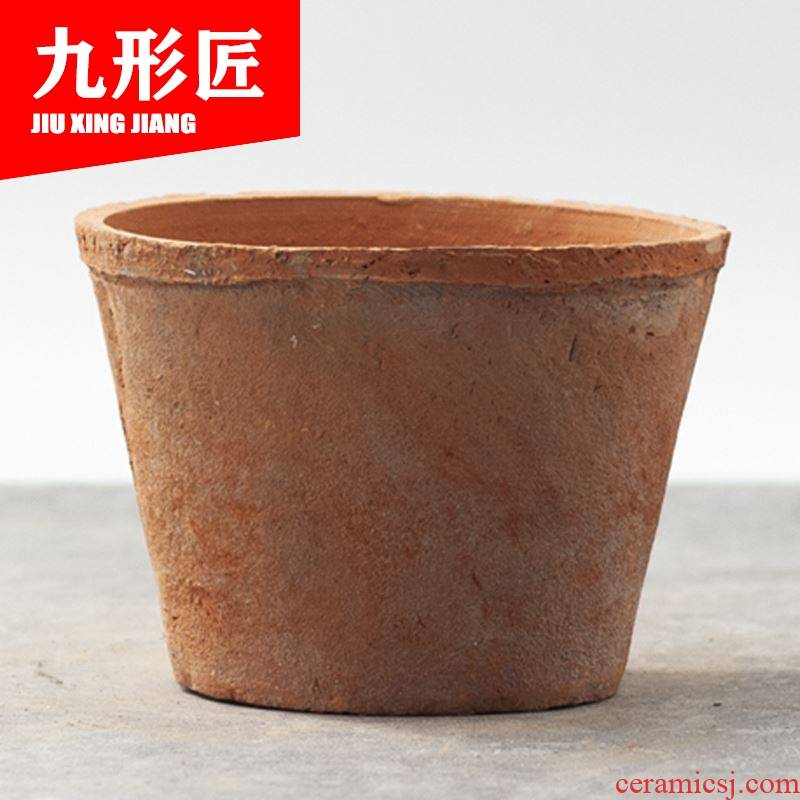 Restoring ancient ways more coarse pottery flowerpot ceramic more meat the plants biscuit firing violet arenaceous creative size diameter contracted special offer a clearance