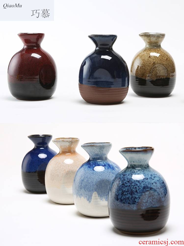 Qiao mu half jins to 250 ml of Chinese creative household wine pot liquor wine ceramic wine wine jars points