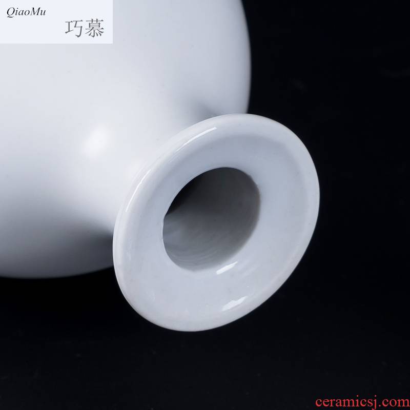 Qiao mu creative jingdezhen ceramic bottle home sealing liquor liquor package mail custom hip flask glass 1 catty