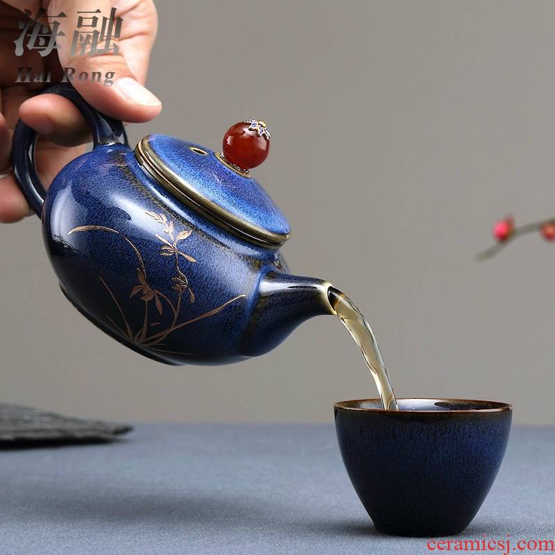 Qiao mu Taiwan FengZi hand pu - erh tea teapot household ceramics small single pot of kung fu tea set ideas make tea