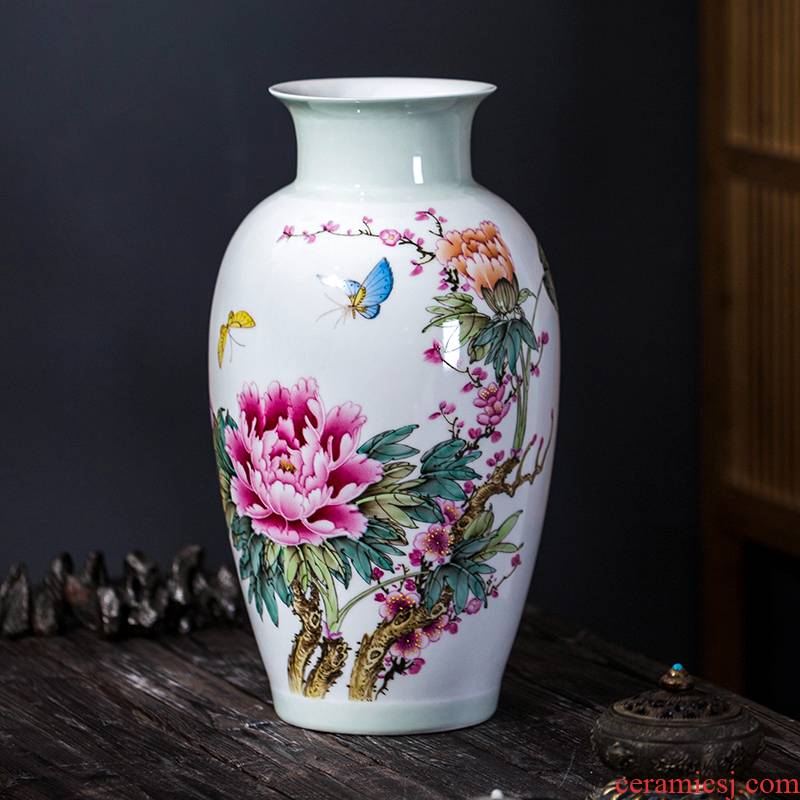 The Master of jingdezhen ceramic hand - made vases, new Chinese style porch desktop decoration flower arrangement sitting room home furnishing articles
