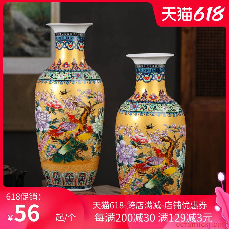 Number of jingdezhen ceramic flower vases furnishing articles of modern Chinese style porch sitting room adornment TV ark, furnishing articles