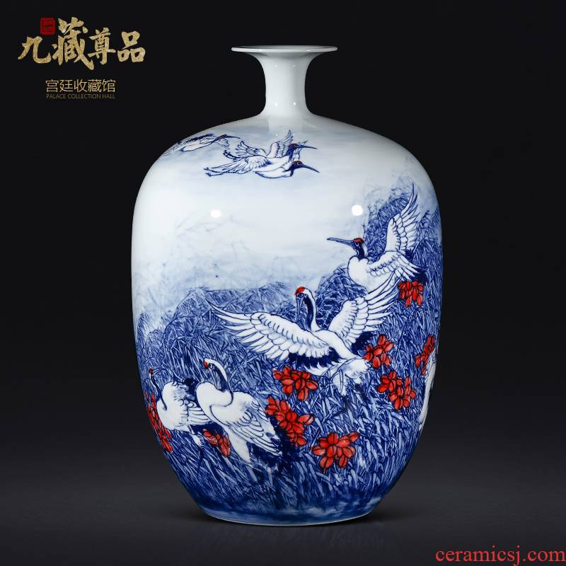 The Master of jingdezhen ceramics hand - made porcelain youligong vase Chinese style living room TV cabinet porch is decorated furnishing articles