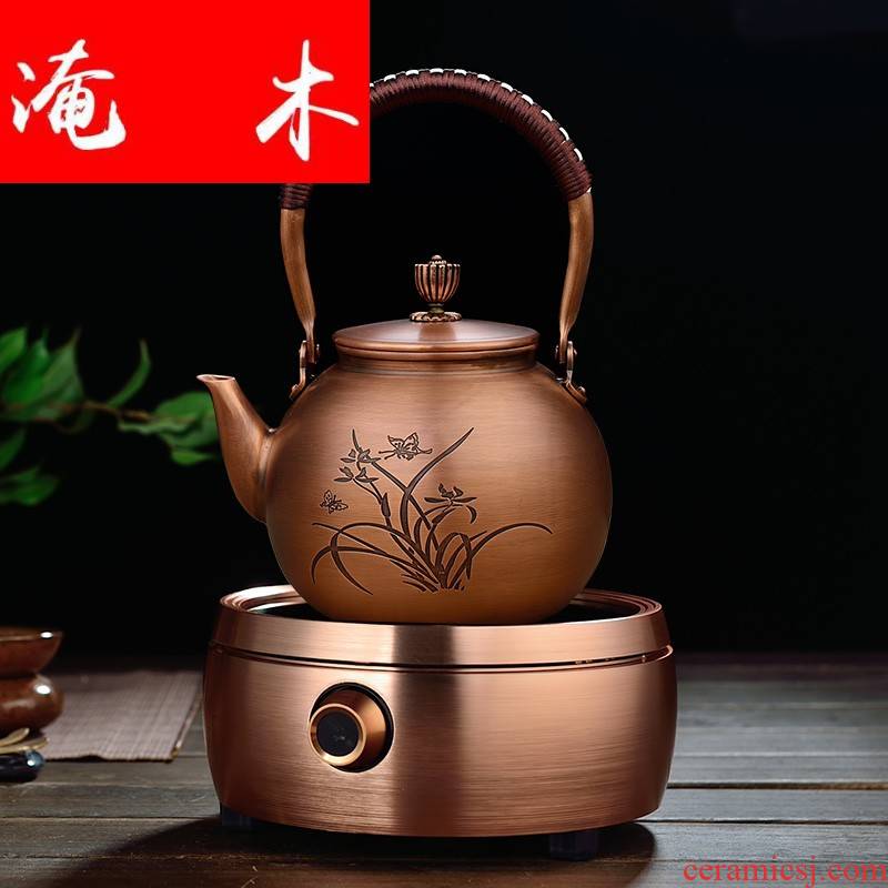 Submerged wood by hand to restore ancient ways more copper pot of boiled water curing pot kettle suit the electric TaoLu boiled tea, the teapot
