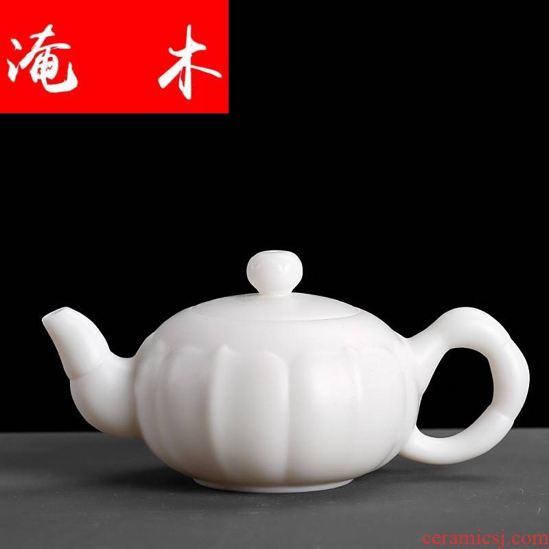 Submerged wood DE - gen Chen teapot ceramic teapot single pot of tea kettle dehua white porcelain tea pot of porcelain teapot